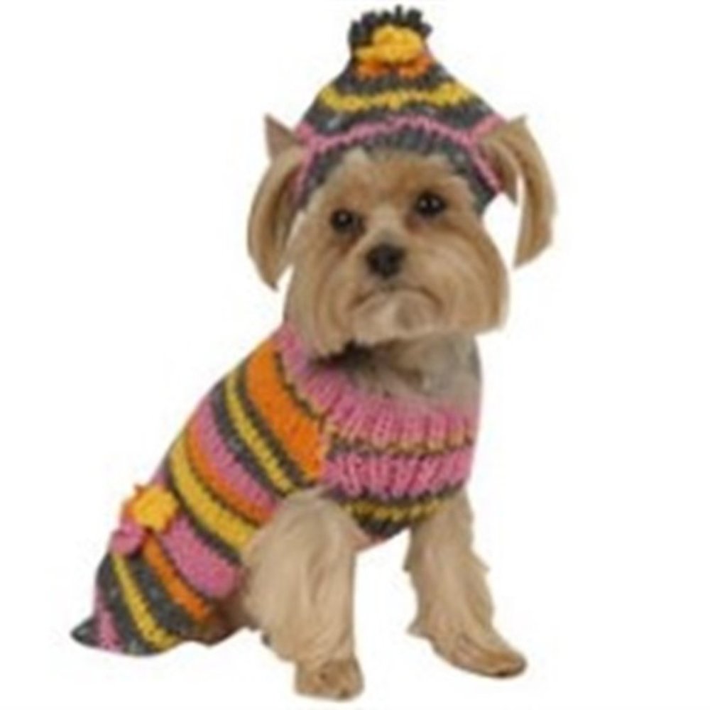 Retro Hot Pink Sweater & Hat